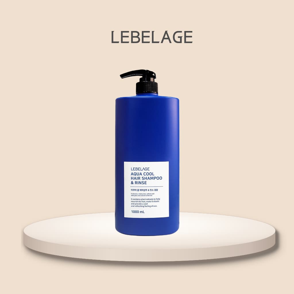 Shampoo E Condicionador Lebelage 1000ml-K-Beauty 2 Em 1 Hidratante Refrescante Para Cuidados Com O Couro Cabeludo