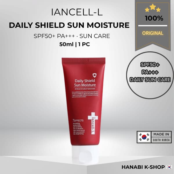 [Iancell-L] Escudo Diário Umidade Solar Fps50 + PA + + 50ml 1ud | Protetor Facial Hidratante Cuidados Solares Diários