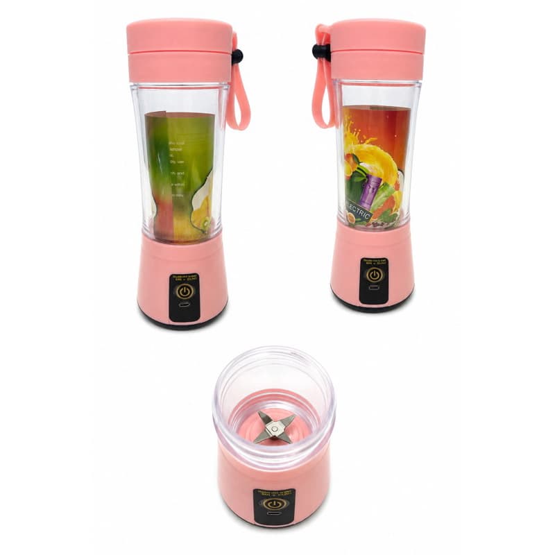 Mini Liquidificador Portátil Recarregável USB  6 Lâminas Potentes | Prático para Sucos, Vitaminas e Shakes