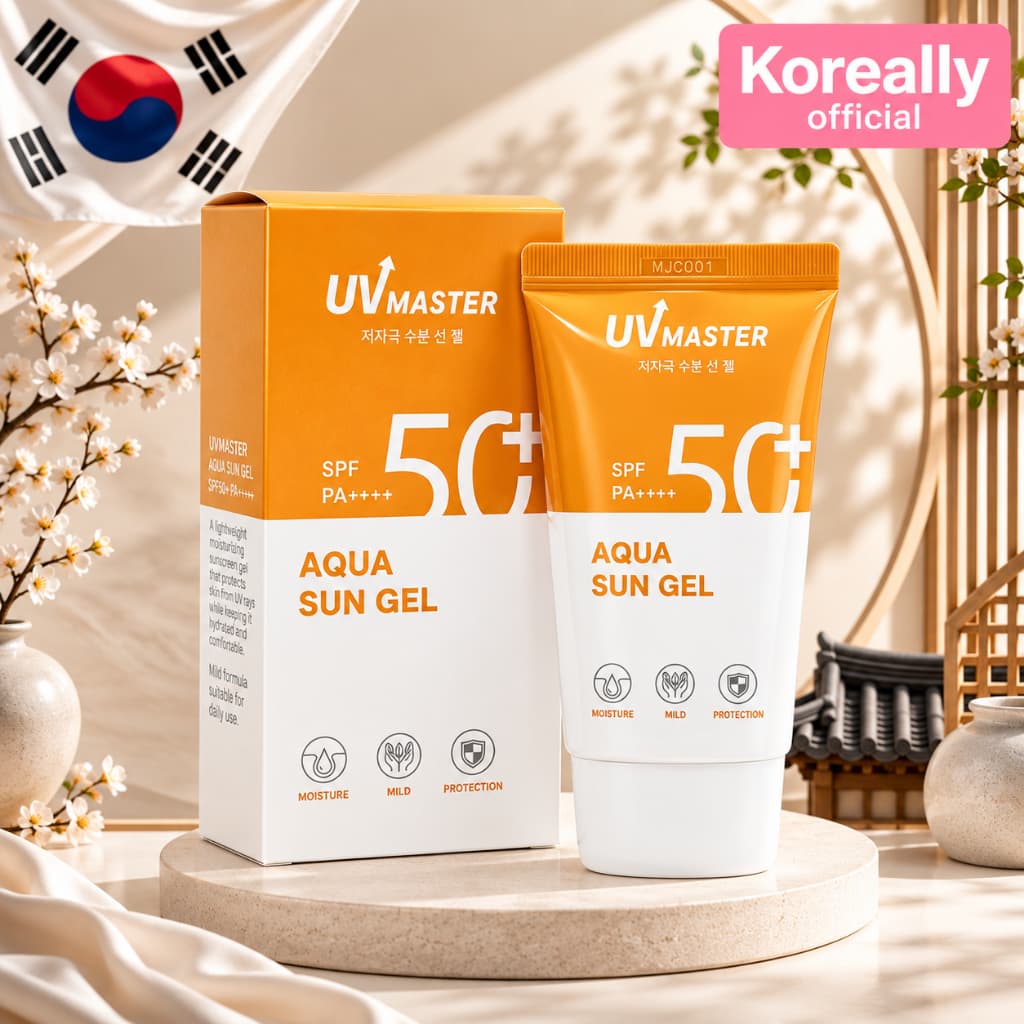 TONYMOLY UV Master Aqua Sun Gel Fps50 + PA + 50ml Hidratante Leve Protetor Solar Facial