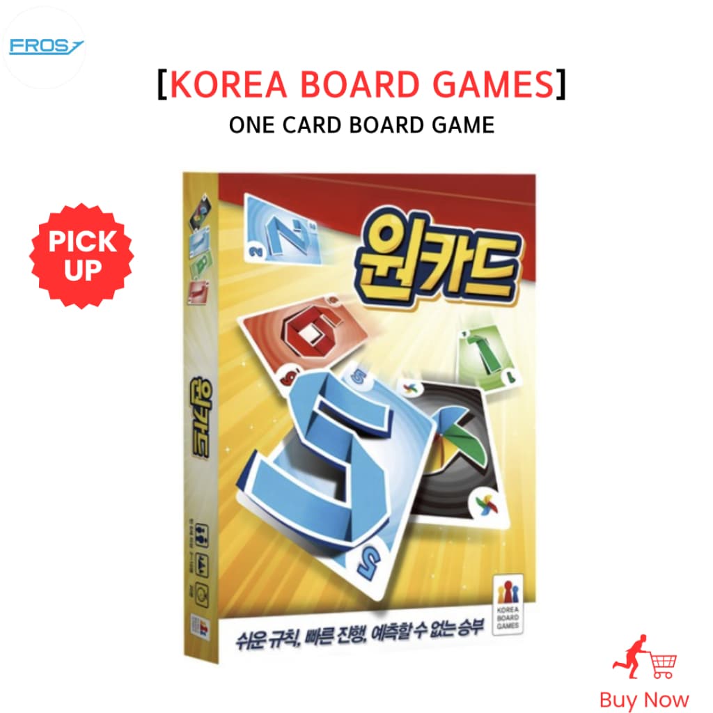 [Jogos De Tabuleiro Da Coreia] Jogo De Um Cartão/2-10 Jogadores/Idades 6 +/Família E Festa