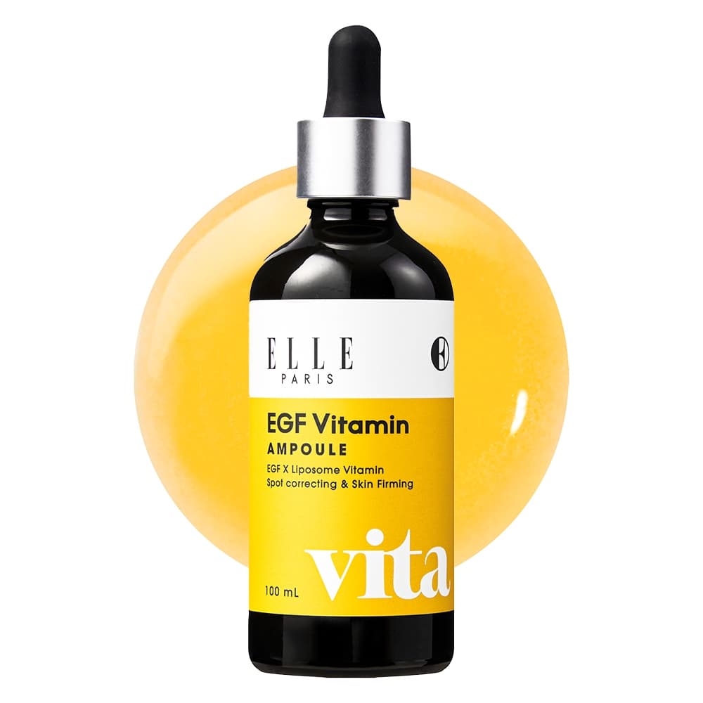 【ELLE PARIS】 Ampola Vitamina C & EGF 100ml | Clareadora, Firmeza e Anti-Manchas