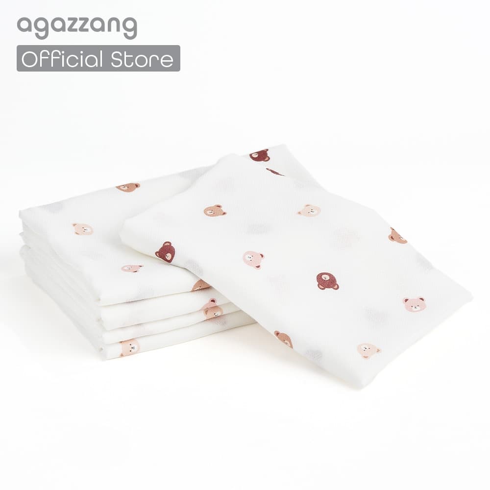 [agazzang] Bebê Recém-Nascido Muçulmano Fralda Pano Swaddle Cobertor Macio (Pacote De 5 Unidades) ◆ Fabricado Na Coreia