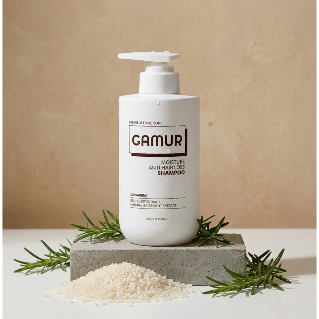 Shampoo Hidratante Antiqueda GAMUR 500ml | Fórmula De Ervas Naturais Para Mulheres E Pós-Parto , 1ea