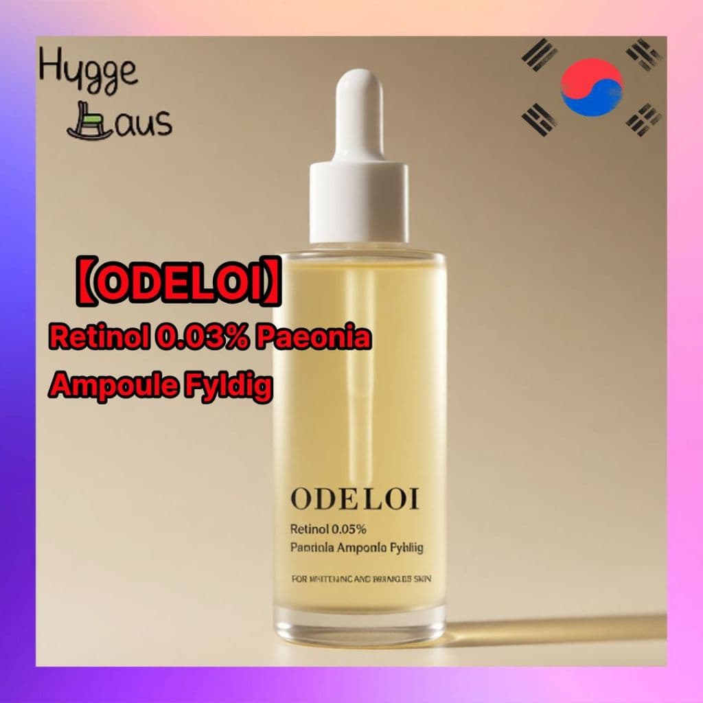 【ODELOI】 Peony Retinol Ampoule 50ml 0.03% Soro Anti Idade Suave Renovação Pele
