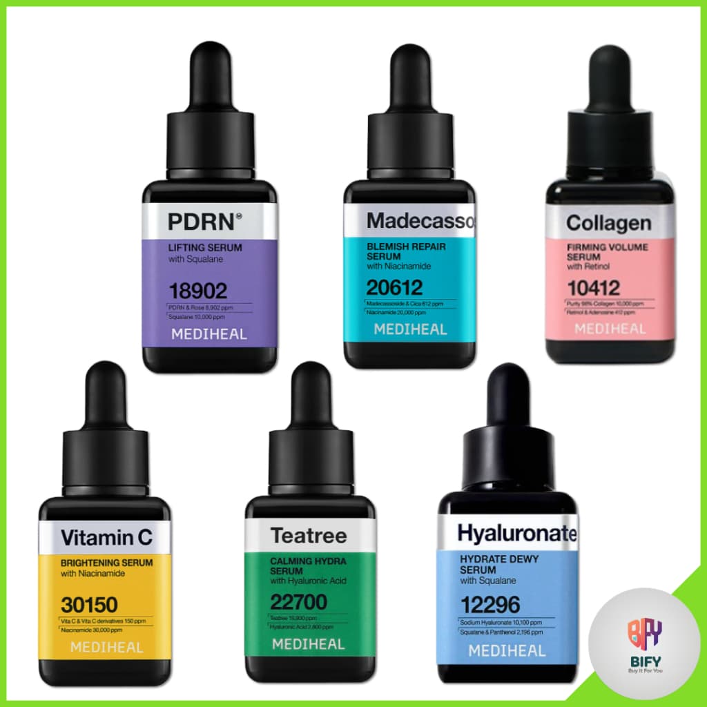 MEDIHEAL Serum 40ml/PDRN Lifting/Madecassoside Blemish Repair/Volume Reafirmante De Colágeno/Iluminador De Vitamina C/Te