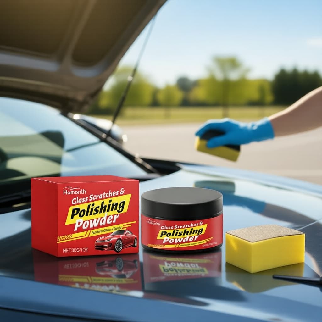  Kit de Polimento para Reparo de Riscos em Vidro de Carro – Restaure a Clareza e Facilite a Manutenção
