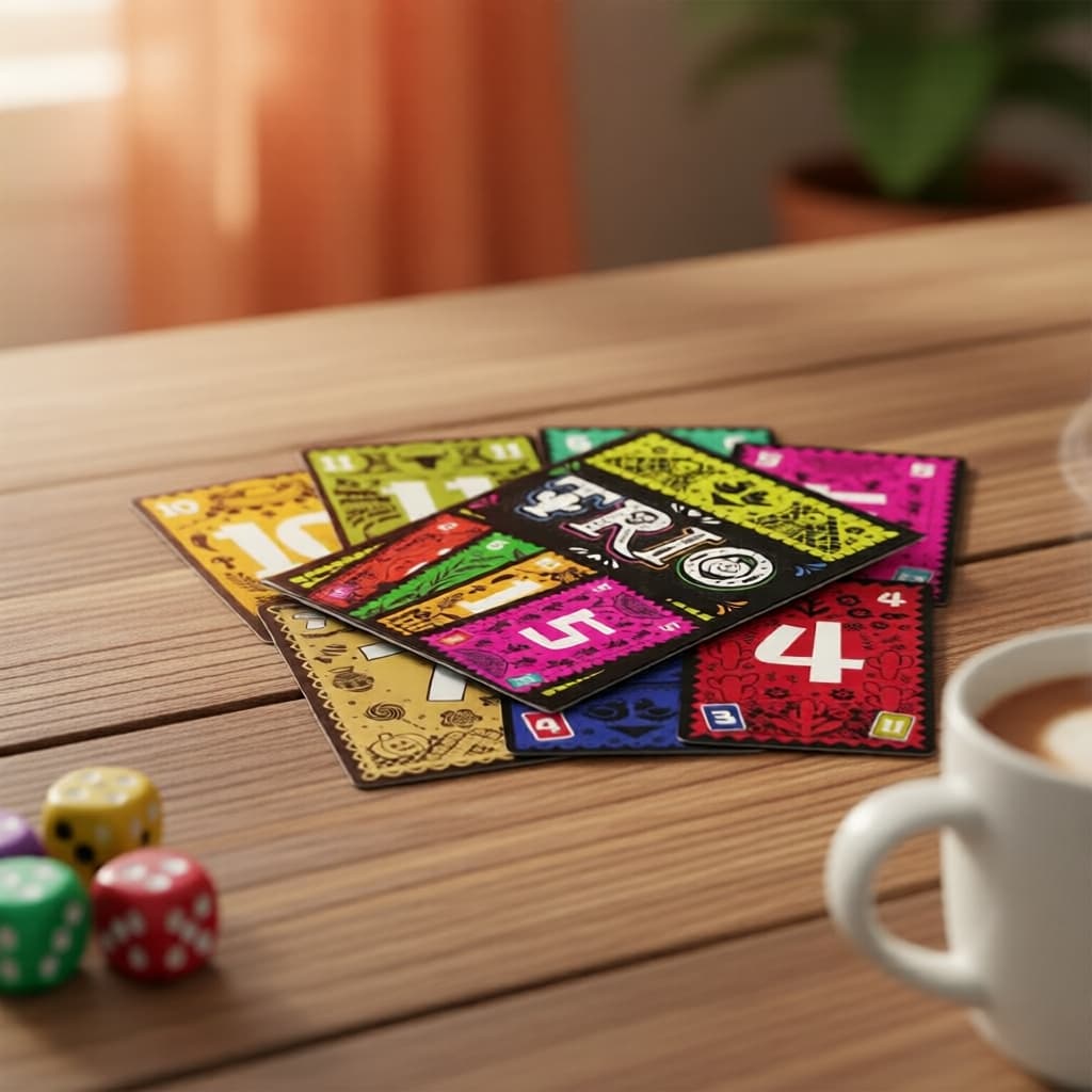  TRIO - Jogo de Cartas, Divertido para Festas com 3-6 Jogadores, Ideal para Família & Amigos, Presente de Formatura