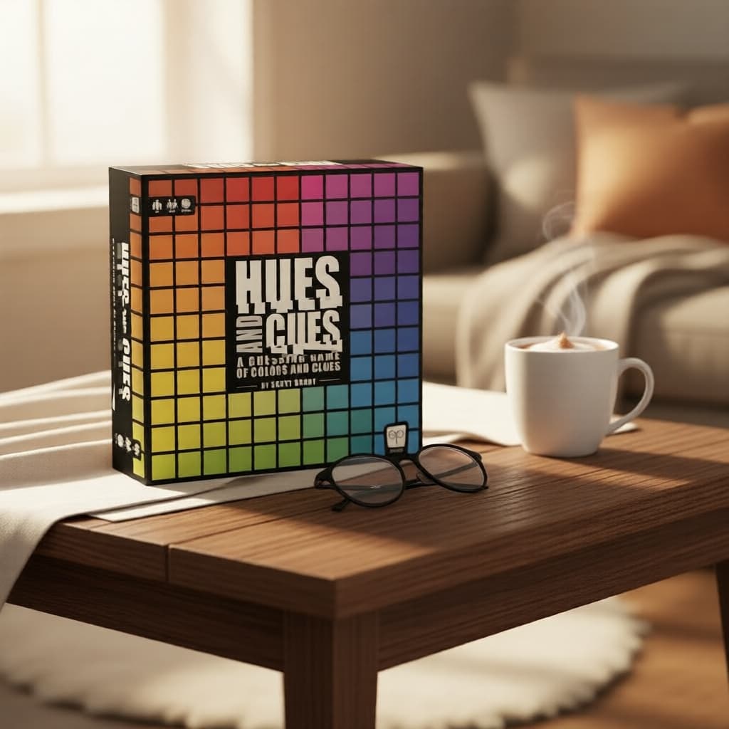 Hues & Cues - Jogo de Tabuleiro de Cores e Palavras, 480 Cartas, Presente de Formatura, Festa em Família 3-10