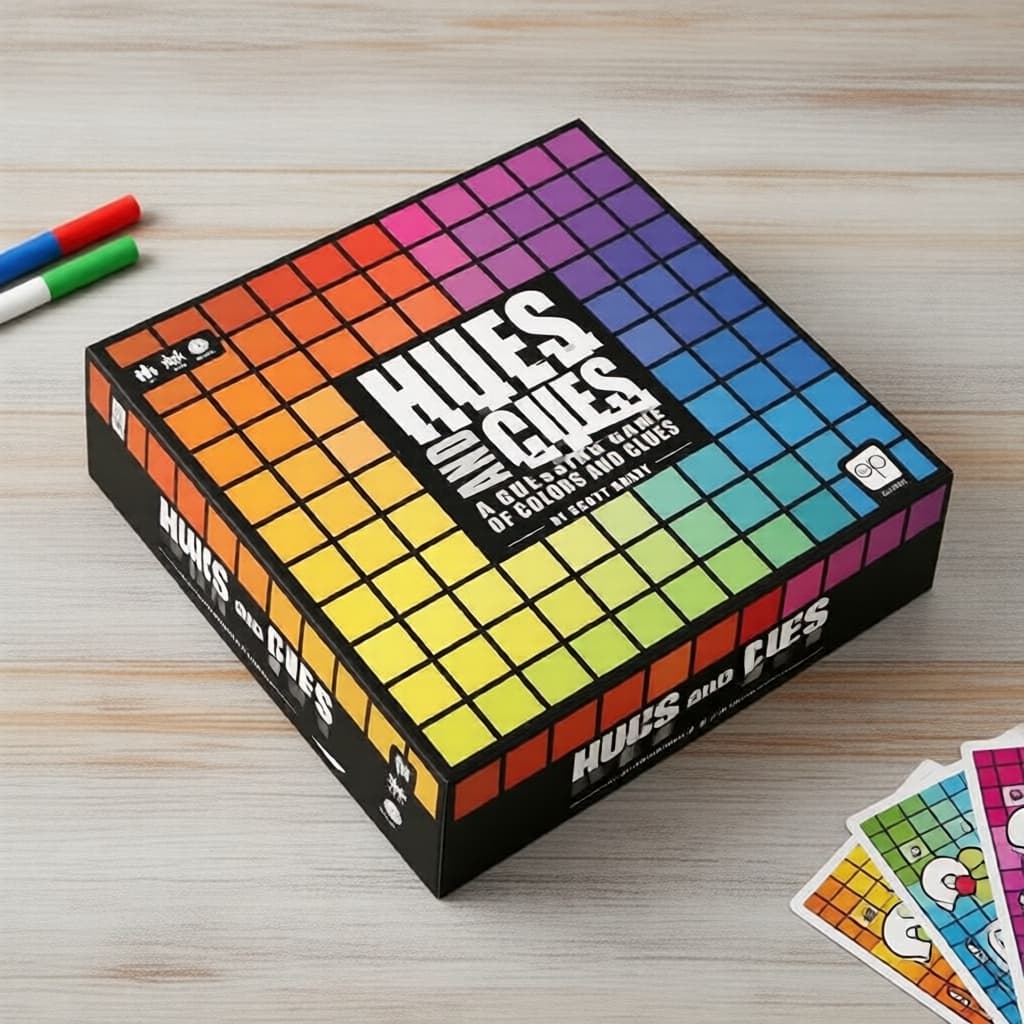 Hues and Cues: jogo de adivinhar cores com 480 palavras, jogo de festa para família e crianças, presente de formatura
