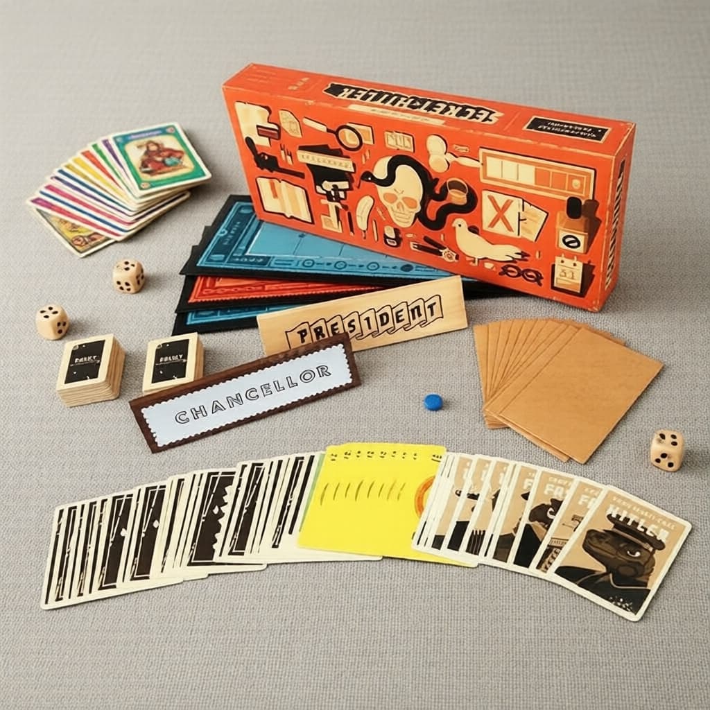 Jogo de Tabuleiro Secret Hitler - Jogo de Estratégia para Adultos e Famílias