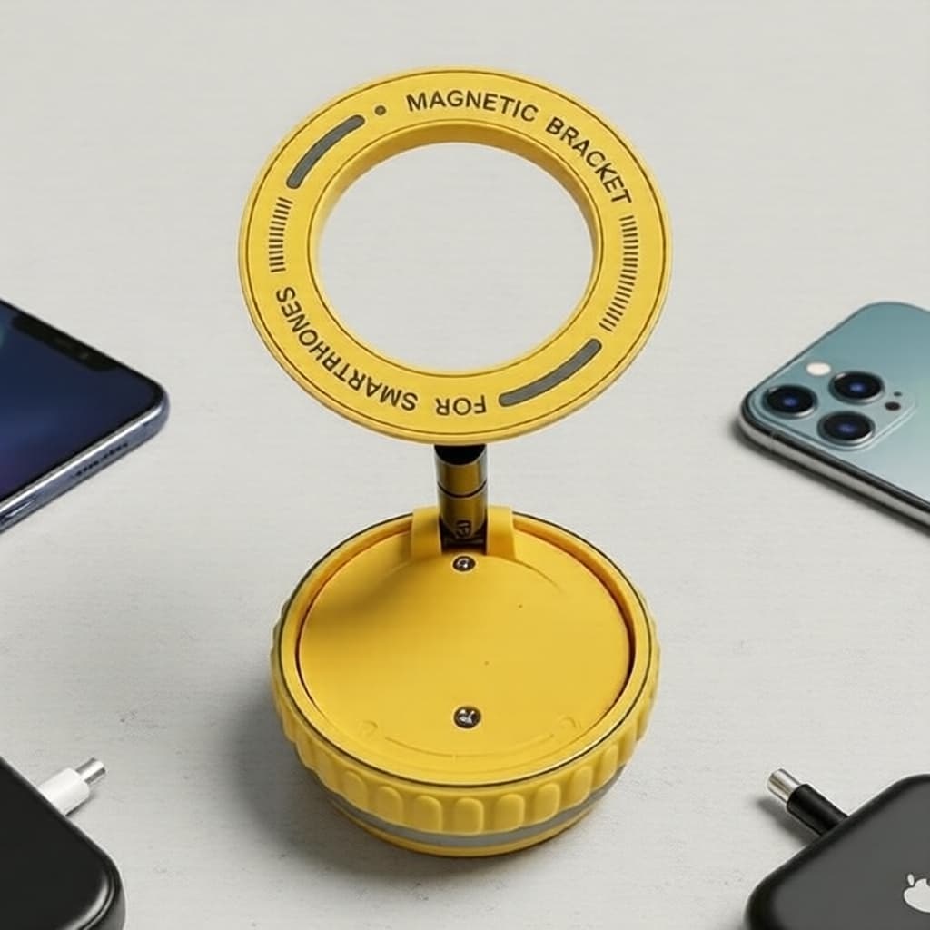 Suporte Magnético de Sucção 360° para Celular de Carro Universal