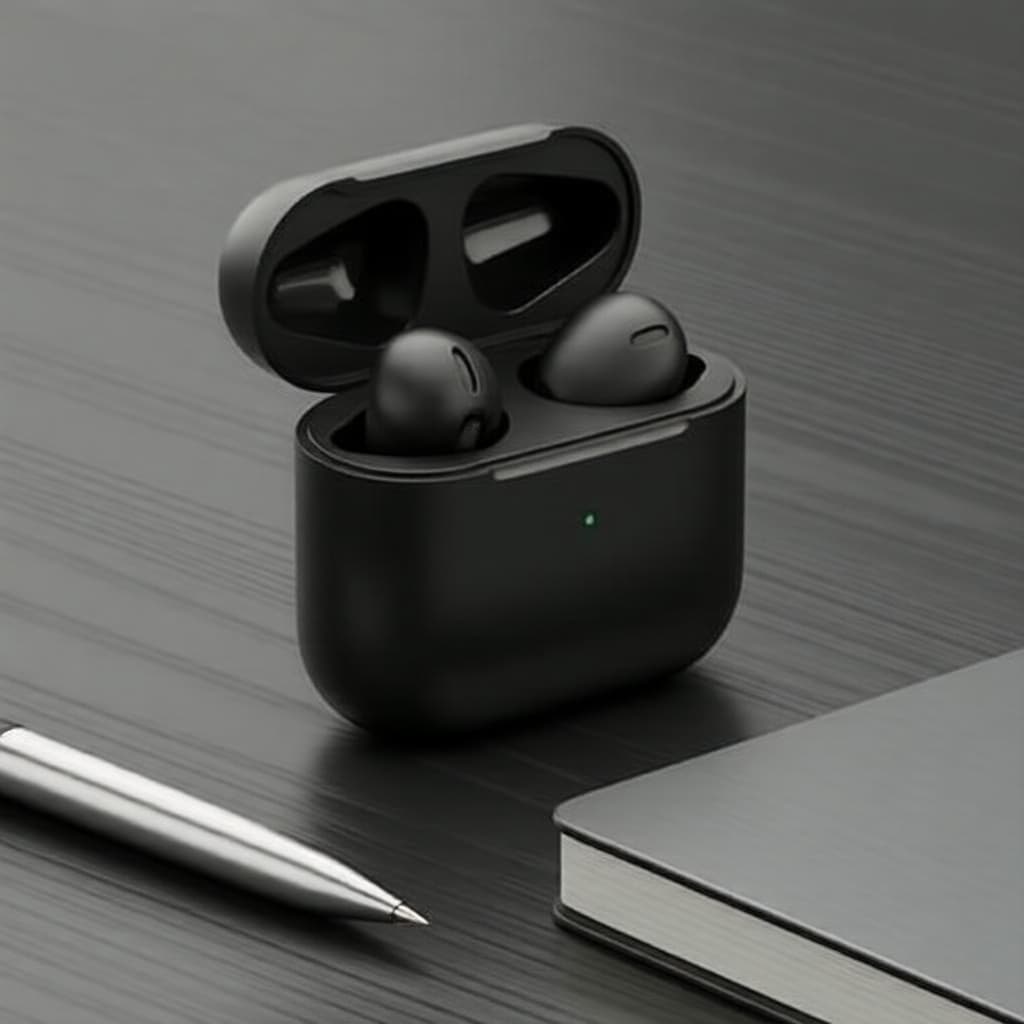 Fones de Ouvido Bluetooth 5.3 Pro 4 TWS, graves estéreo HiFi, cancelamento de ruído ativo, fones de ouvido sem fio