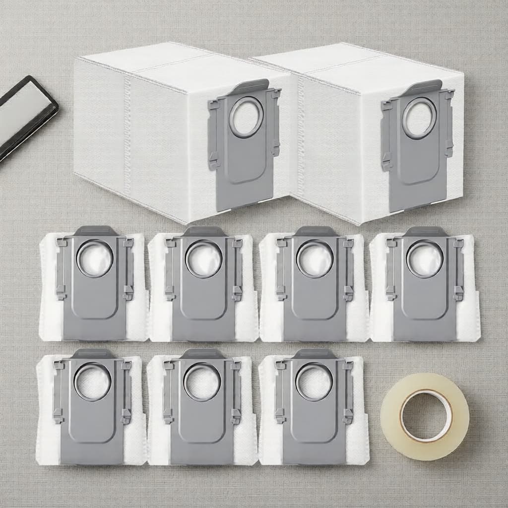 Sacos de Pó para Aspirador de Pó Robô Roborock - Peças de Reposição para Qrevo Curv, Master, P20 Pro, S, Pro, MaxV