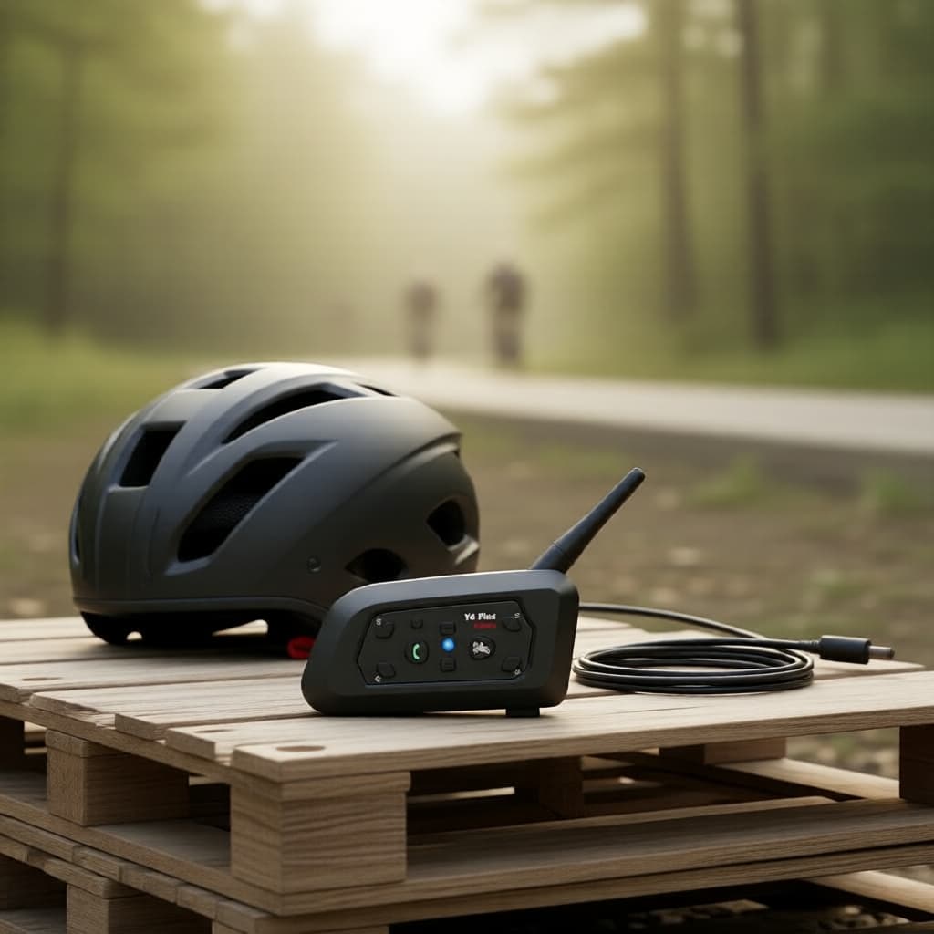 Fones de ouvido V6 Plus, fone Bluetooth para capacete de motocicleta, redução de ruído, reprodutor de música, fones de