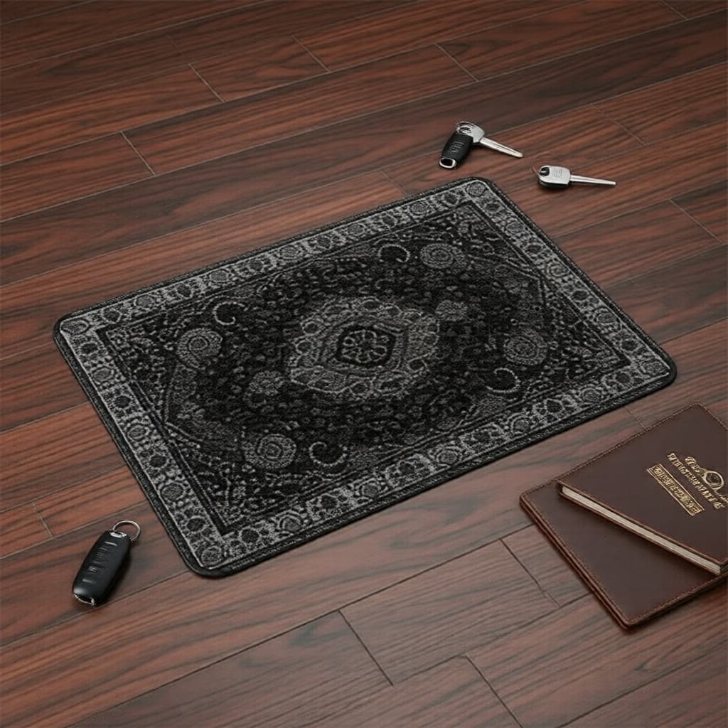 Tapetes retangulares de piso de carro com estampa de bandana, decoração interior automotiva