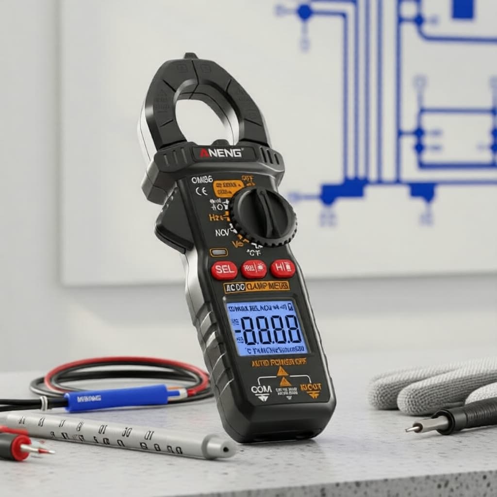 ANENG CM86 AC RMS Medidor Digital de Braçadeira 6000 Contagens, Multímetro & Multiteste, 1 Peça, ING-PT