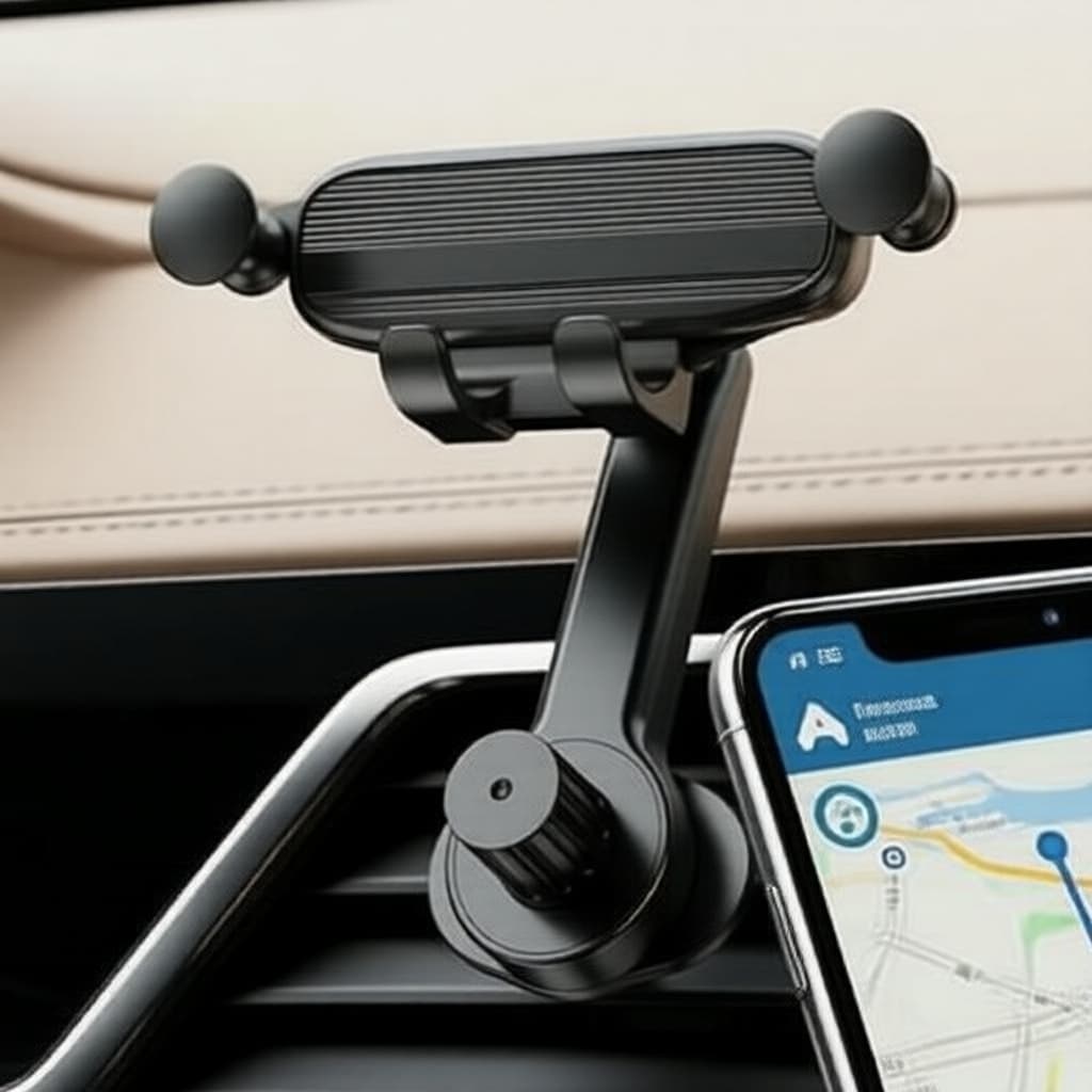 Suporte de Celular Universal para Saída de Ar do Carro, Ajustável, Antivibração, Estável, Compacto, Não Bloqueia a