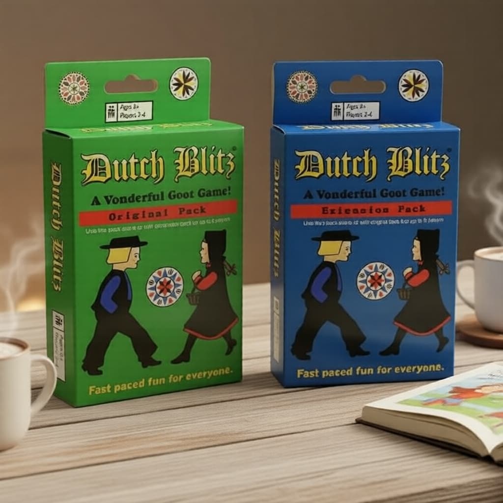 Jogo de Cartas Dutch Blitz: Expansão com 160 Cartas para 2-8 Jogadores – Diversão para Famílias, Festas e Presente para