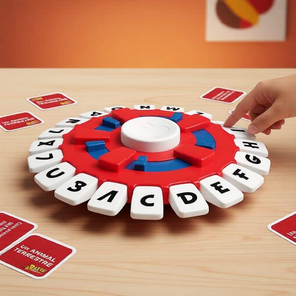 Jogo de Tabuleiro Stop Palavra Família e Crianças: Jogo Educativo, Raciocínio Lógico, Rápido, Presente para Todas as