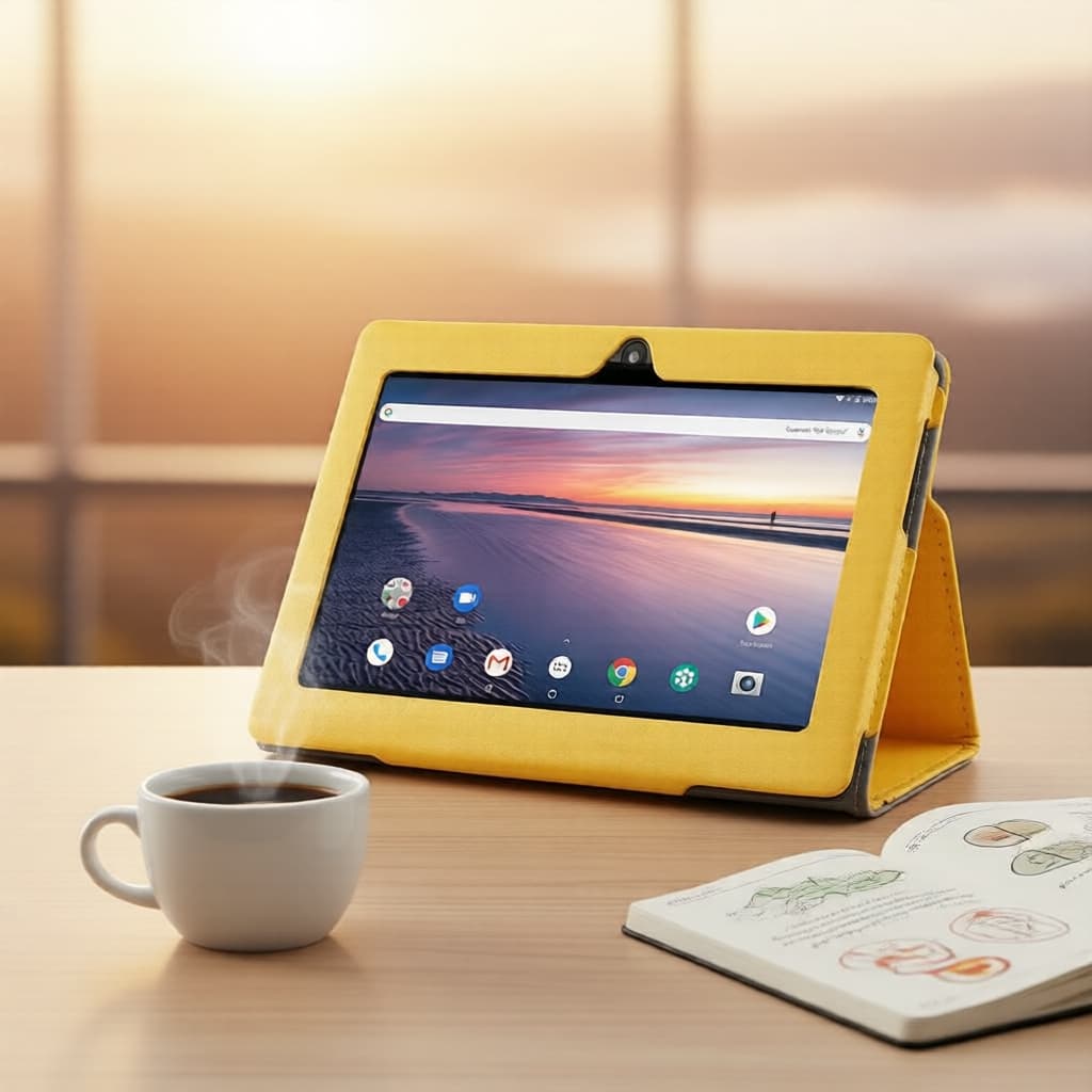 ATMPC Tablet Android 7 Infantil, 14 Sistemas, 16GB, 4GB Expansível, 3500mAh, Controle Parental