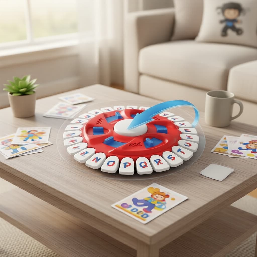 Jogo de Tabuleiro Stop: Jogo de Palavras com Trava de Letras para a Família