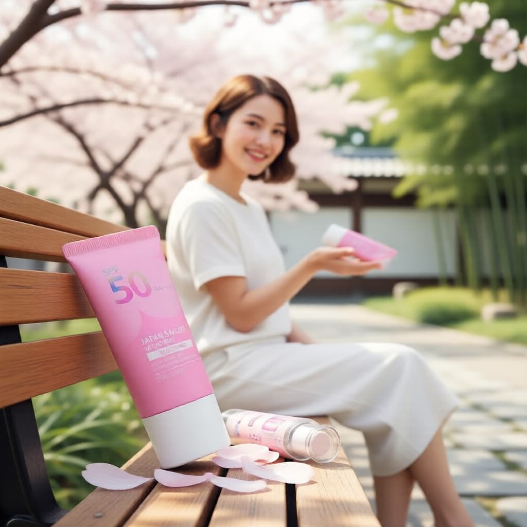 LAIKOU Protetor Solar Facial Sakura FPS50 PA+++ Creme Protetor Solar 50g