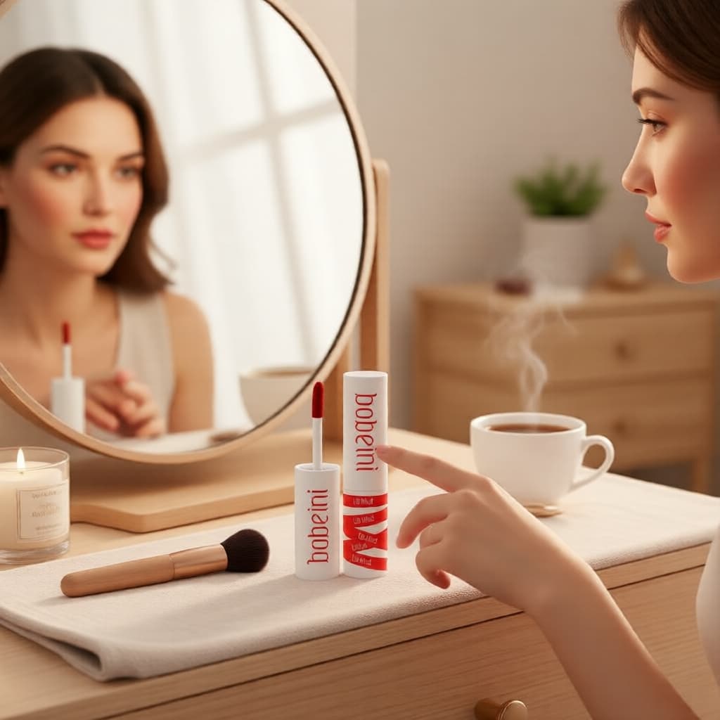 Coleção de 8 Batons Líquidos Bobeini Matte Lip Mud - Batons Líquidos de Longa Duração para o Dia a Dia