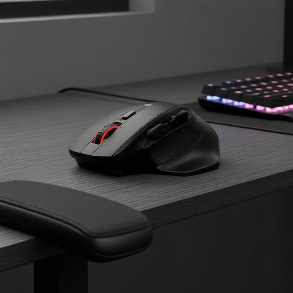 Mouse Gamer Grande E-YOOSO X-31 Pro, USB com Fio/2.4G Sem Fio & Bluetooth 5.0, 4800 DPI, para PC