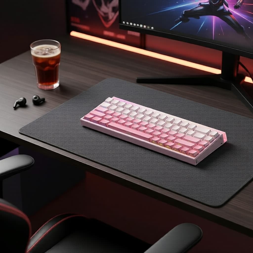 Teclado gamer AULA HERO68 HE, sensor Hall, gatilho rápido, RGB, hot-swappable, 68 teclas, mecânico com fio, para