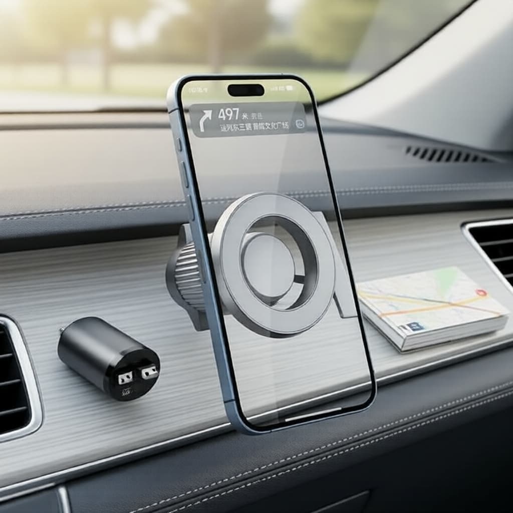Suporte Magnético Universal para Carro, Rotação 360°, Suporte para Ventilação de Ar