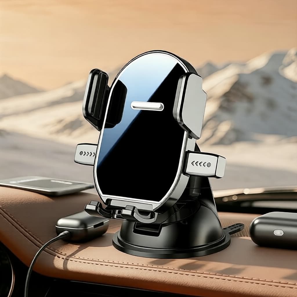 Suporte de telefone com ventosa forte para pára-brisa e painel de carro universal