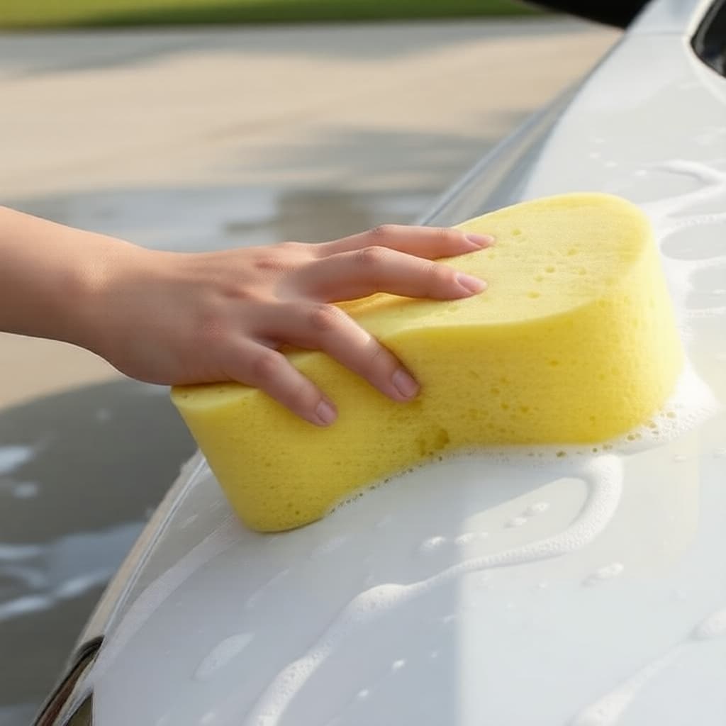 Kit de limpeza para lavagem de carros com esponja XL – absorção superior de água