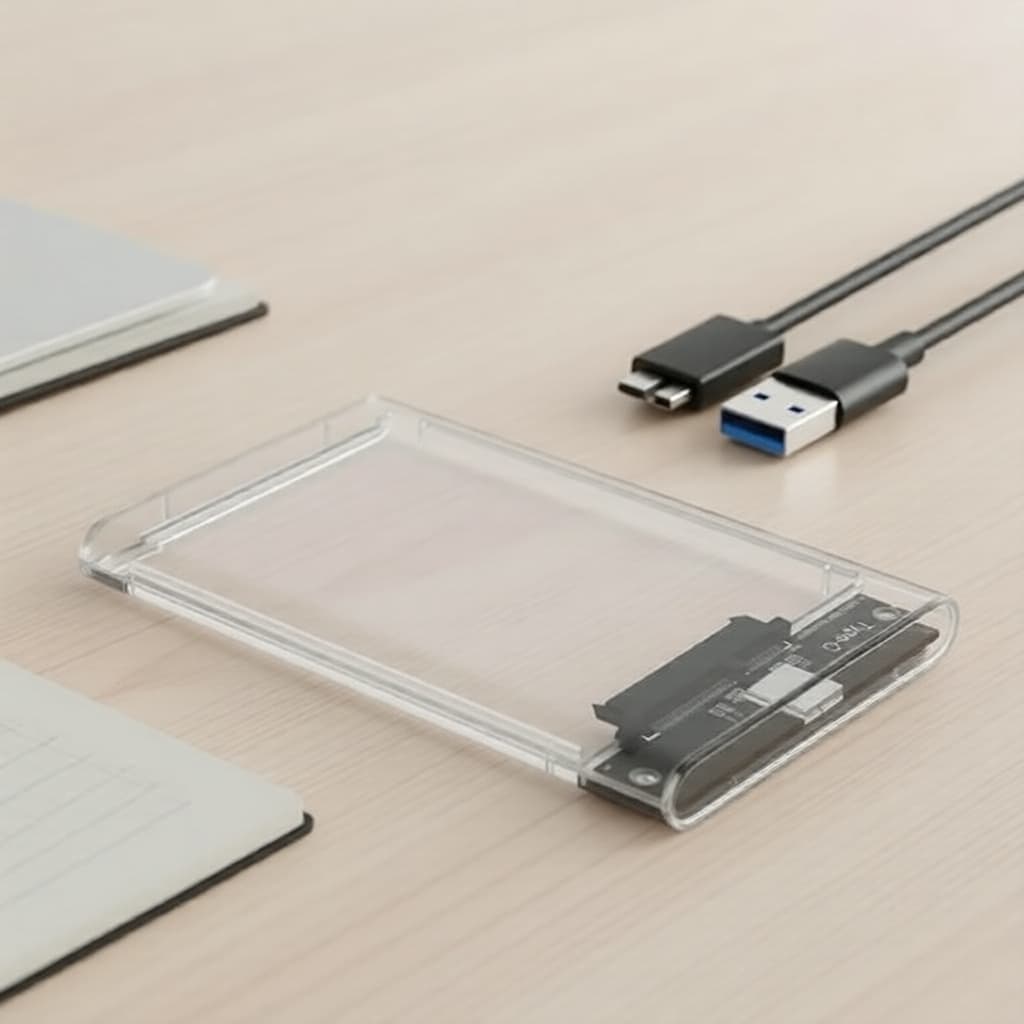 Gabinete SATA USB 3.0 2,5 para HDD/SSD, UASP, caixa externa para PC e laptop, leitor de disco rígido