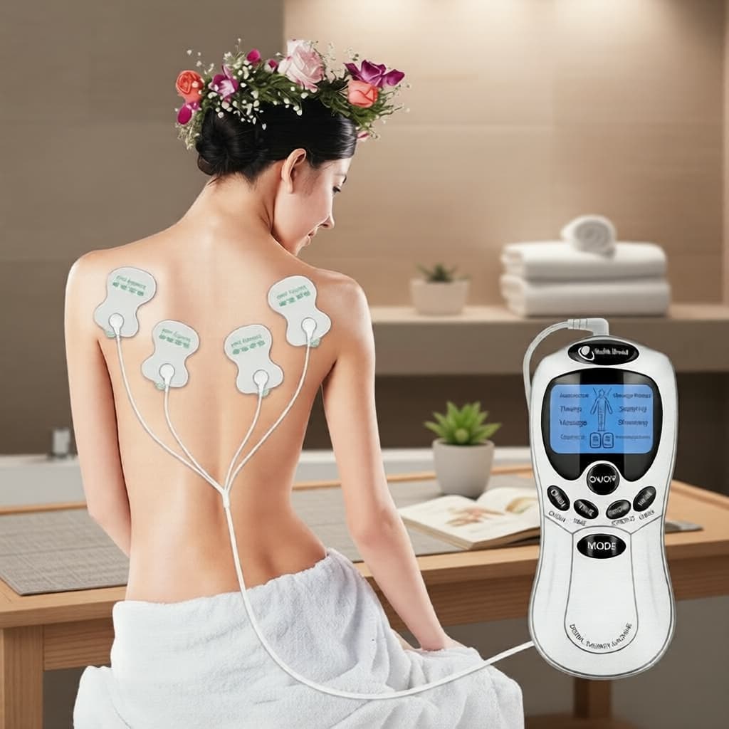 SALORIE Massageador Elétrico Muscular Digital de Saída Única para Acupuntura e Terapia Moxabustão