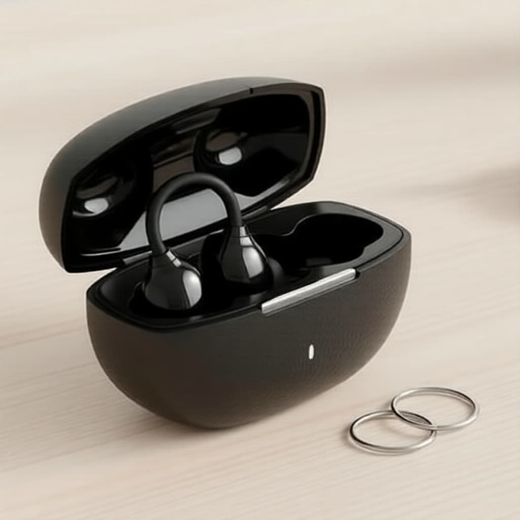 Fones de ouvido Monster Q13 sem fio - Fones de ouvido com graves ricos com clipe de orelha, fones de ouvido Bluetooth de