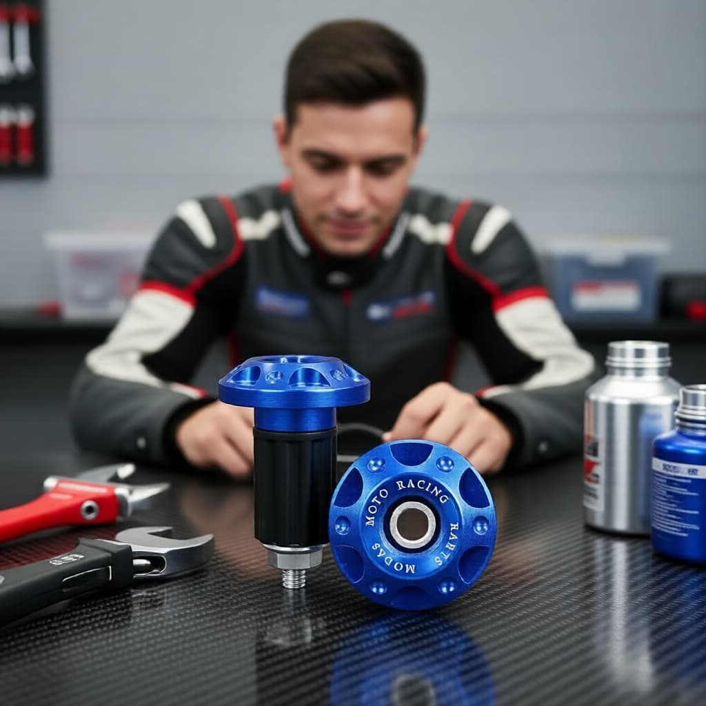 Tampas de Barra de Alumínio CNC MALCOLM 2 unidades - Pesos de Guidão para Moto/Moto de Trilha/ATV, Acessórios Universais