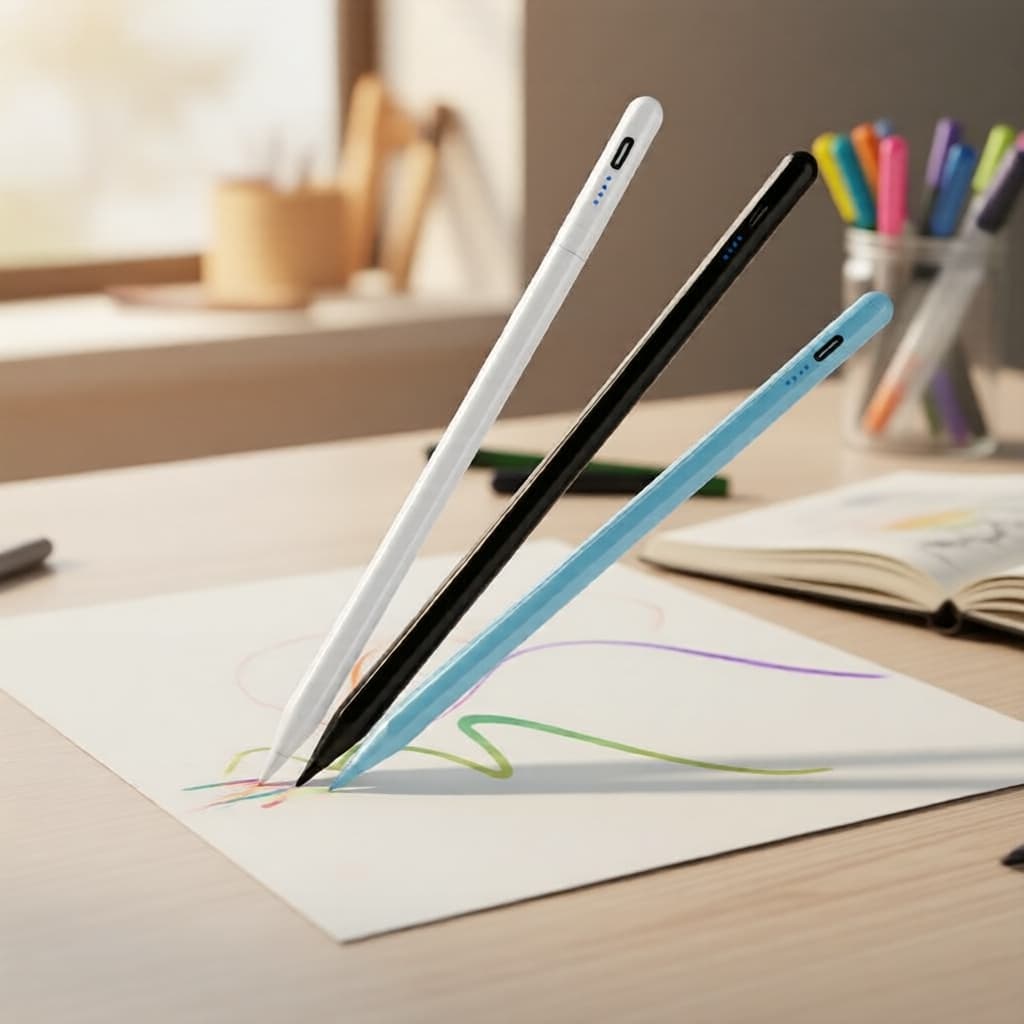 Caneta Stylus Capacitiva Universal Compatível com Apple Pencil para iPad, Tablets Android e iOS, e Caneta para Tablets