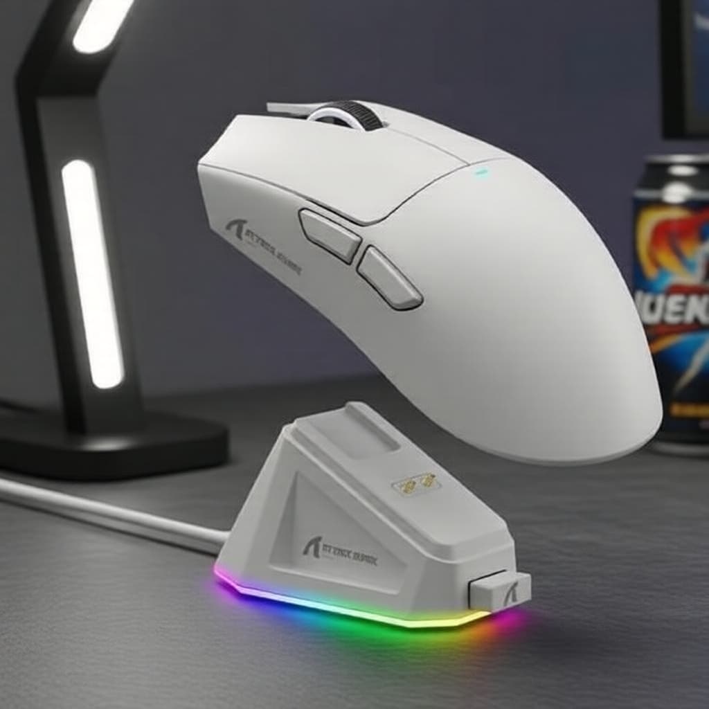 Mouse Tri-Modo ATTACK SHARK X11, Sensor PAW3311, Sem Fio/Bluetooth/Com Fio, Base de Carregamento Magnética