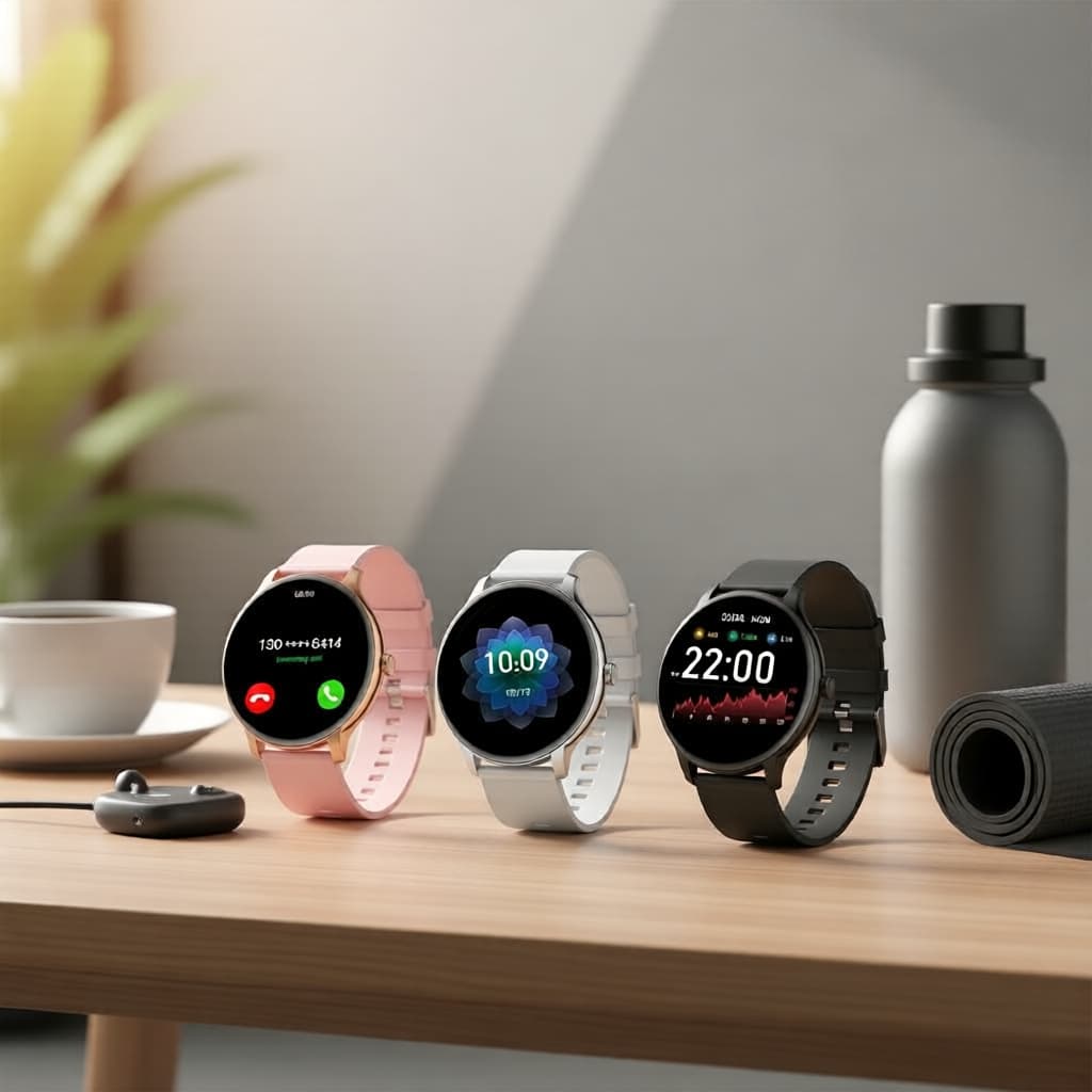 Relógio Smartwatch com Chamada Bluetooth para Android/iOS, Monitor de Sono e Saúde, Relógio Esportivo para Homens e