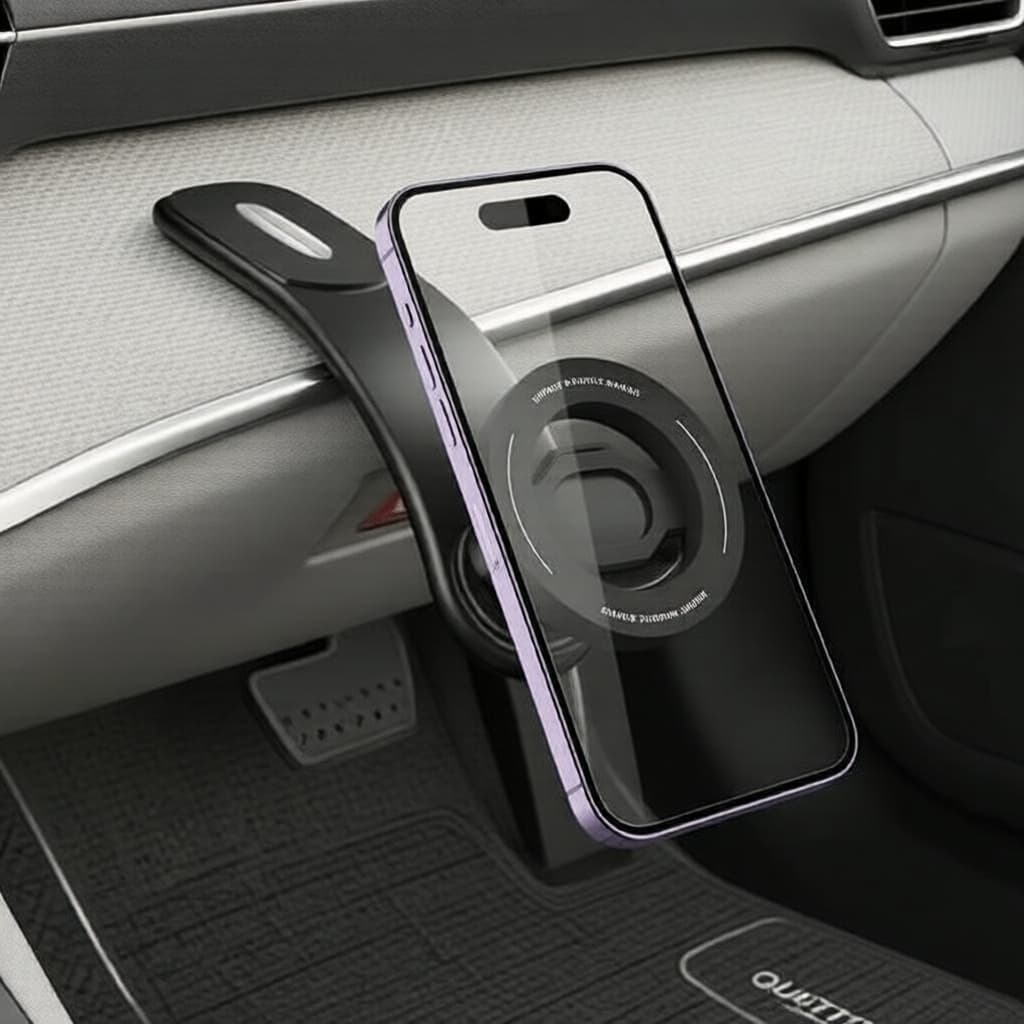Suporte Magnético Adesivo Universal para Celular, Suporte para Carro com Braço Flexível