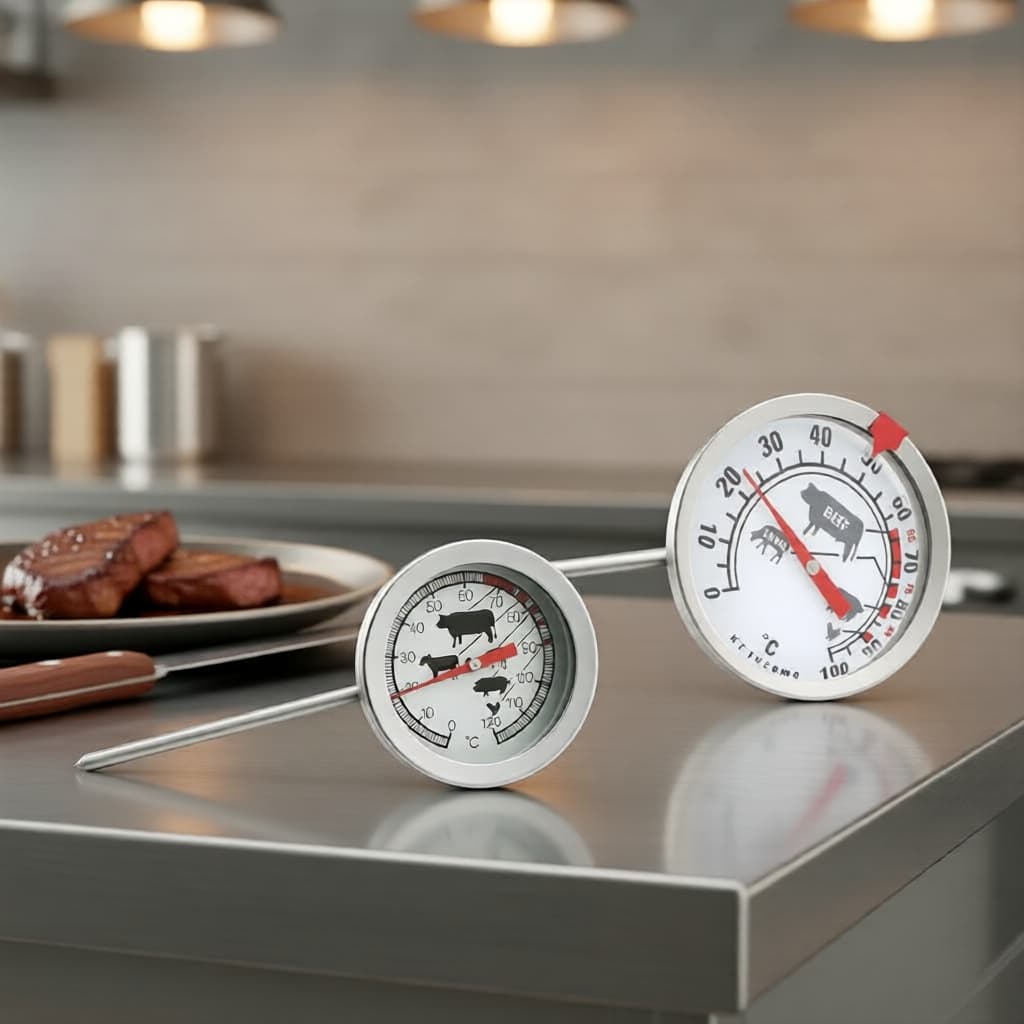 Termômetro de carne para cozinha 0-120C, sonda digital para bife, grelha, frango assado, assados