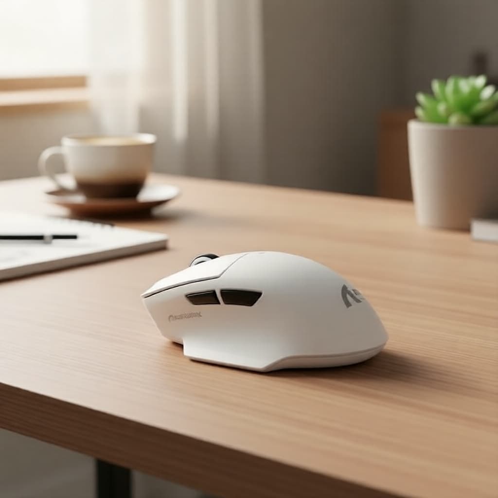 Mouse Gamer Ultraleve ATTACK SHARK V6, Sem Fio, PAW3311, 2.4G/Com Fio/Bluetooth, Dock de Carregamento Magnético