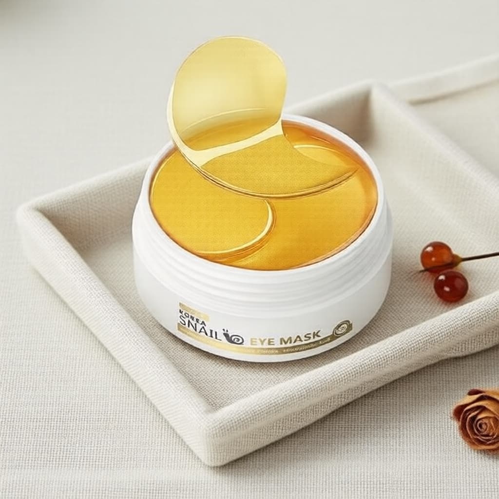 LAIKOU 50 unidades de Máscara de Ouro para Olhos com Caracol, Patch anti-idade para reduzir rugas e olheiras