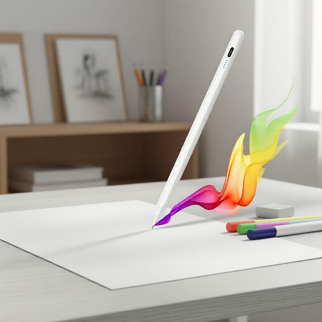 Caneta Digital Inteligente para Tablets & Smartphones (Xiaomi/Android/iPad), Lápis Digital Preciso para Anotações e Arte