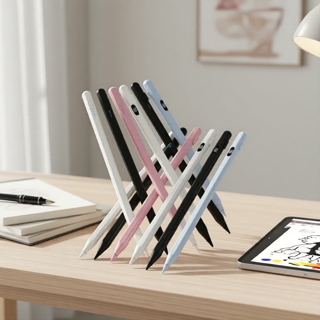 Caneta Touch Capacitiva Toileum Smooth Touch para tablets, 2 pontas e luvas, universal para celulares e tablets Android