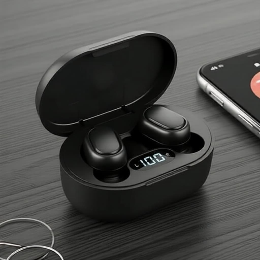 Fones de Ouvido Bluetooth TWS A6S 5.3 com Microfone – Mini Fone Sem Fio Portátil para Xiaomi, iPhone, Samsung, Huawei