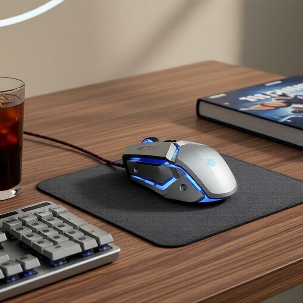 Mouse Inphic W2: silencioso, USB, com fio ou sem fio, para laptops, desktops e teclados mecânicos