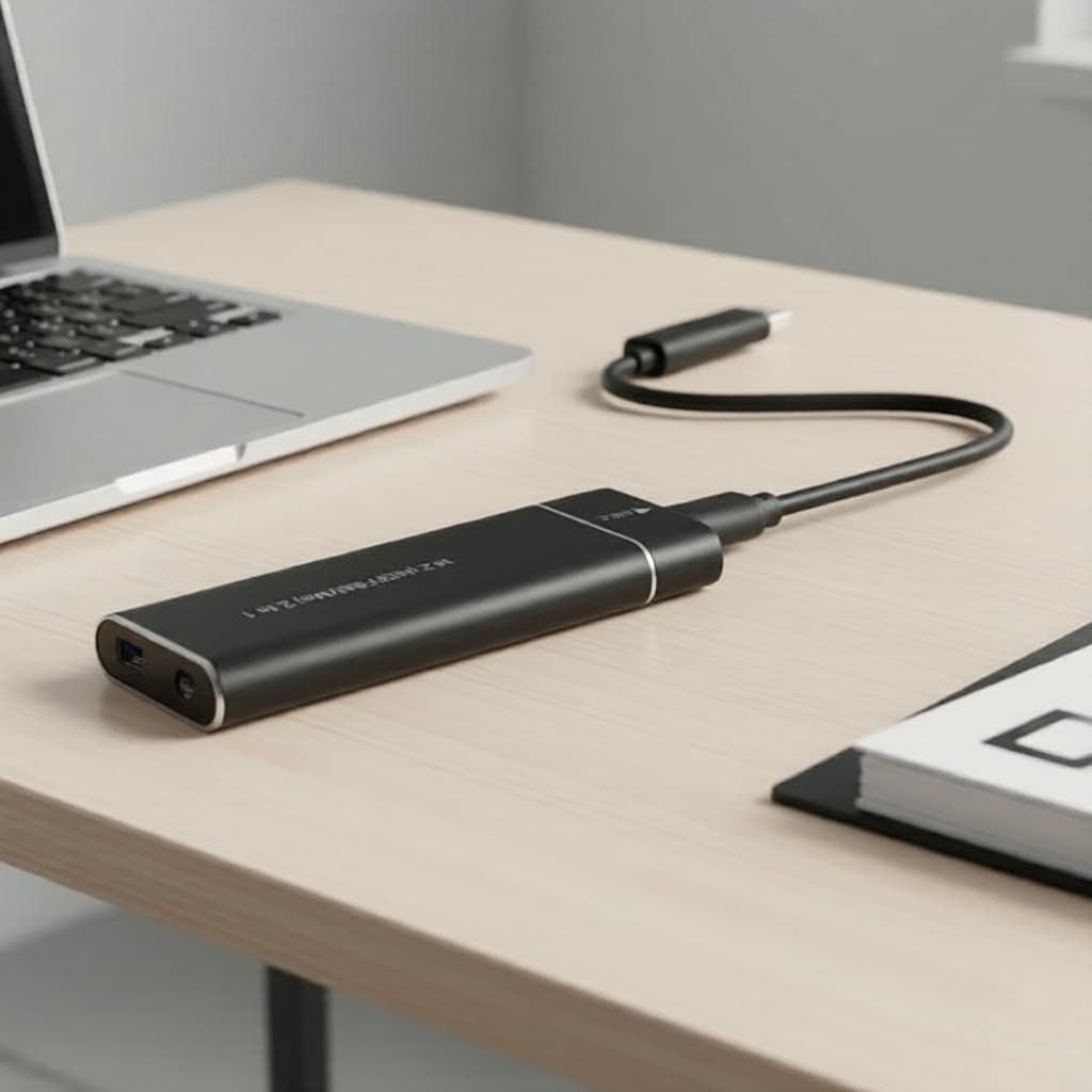 M.2 NVMe/SATA SSD para Gabinete USB 3.1 Tipo-C 10Gbps, Chaves B&M, Case Externo SSD
