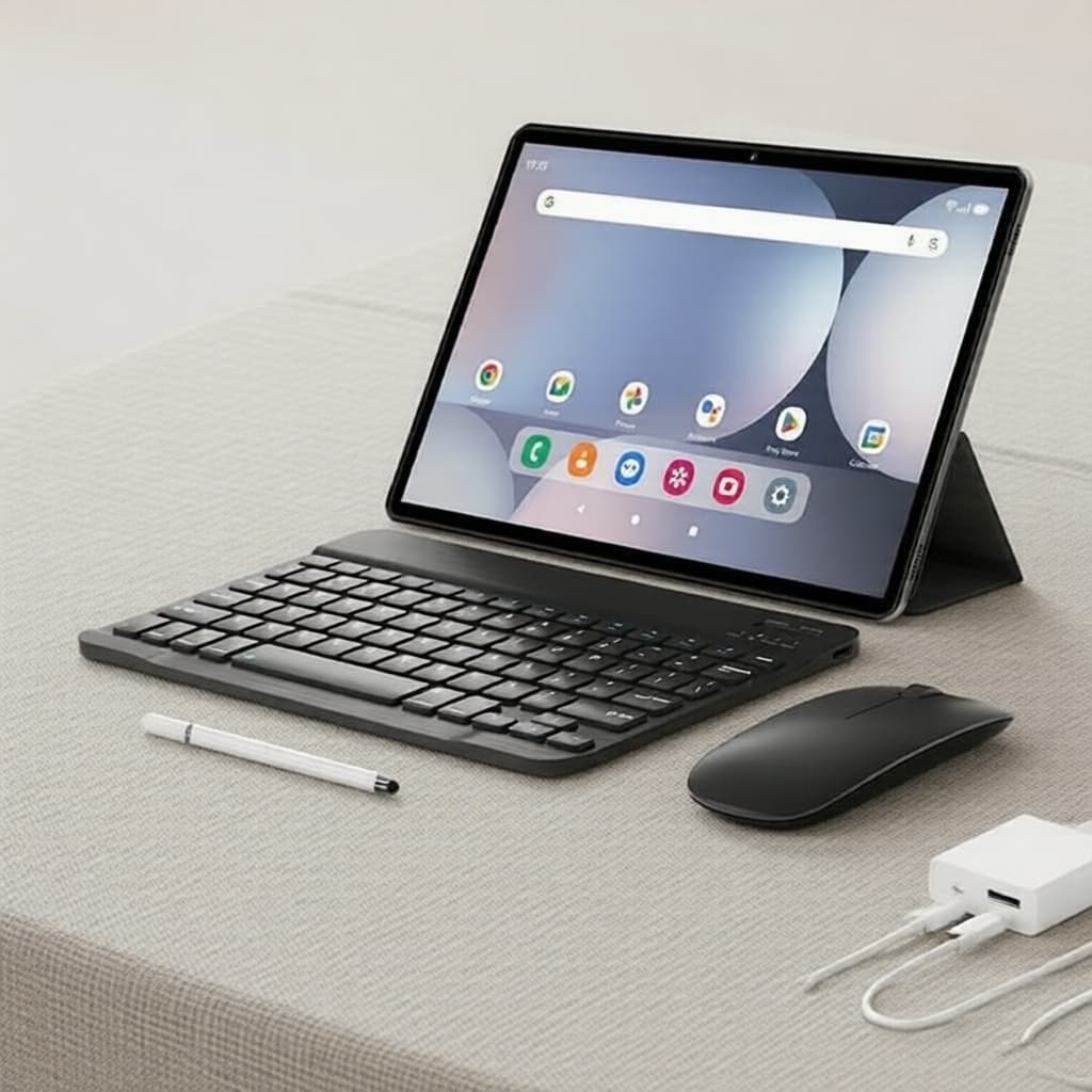 Novo Tablet Android 10,1 HD | 4GB RAM, 32GB, Dual SIM, Wi‐Fi, GPS, Reconhecimento Facial